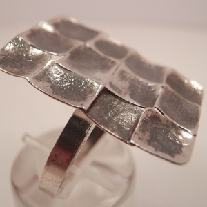 Ασημενιο δακτυλιδι με μαυρη οξειδωση - ασήμι 925, μεγάλα, αυξομειούμενα