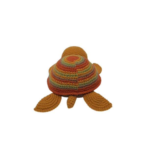 Πλεκτό κουκλάκι χελωνάκι ΙΙ 23 εκατοστά μήκος - δώρο, λούτρινα, παιχνίδια, amigurumi - 3