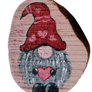 Ξύλινο Διακοσμητικό Love Gnome - ξύλο, διακοσμητικά, δώρα αγίου βαλεντίνου - 2