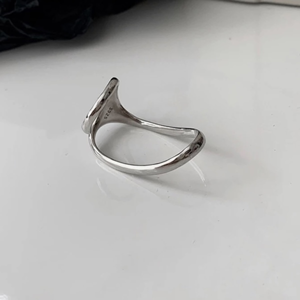 Two-finger ring - ασήμι 925, σταθερά - 4