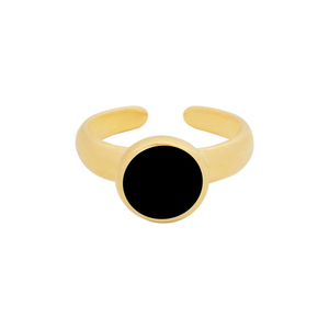 Δαχτυλίδι Επίχρυσο "Color Dots" - επιχρυσωμένα, ορείχαλκος, μικρά, boho, αυξομειούμενα - 3