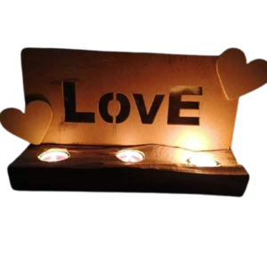 Ξύλινο διακοσμητικό "love" για ρεσώ - βάσεις για ρεσώ, διακοσμητικά, δώρα αγίου βαλεντίνου, κεριά & κηροπήγια