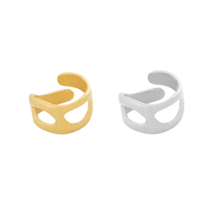 Δαχτυλίδι "Abstract" - επάργυρα, μικρά, boho, αυξομειούμενα, φθηνά