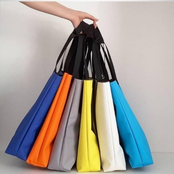 2ways bag YELLOW Τσάντα ώμου & πλάτης με φερμουάρ - ύφασμα, πλάτης, all day, tote - 4