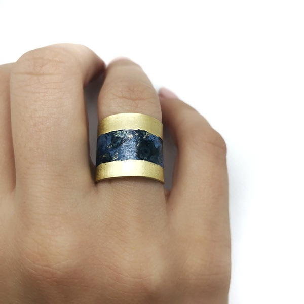 "Magica ring" γυναικείο δαχτυλίδι από ορείχαλκο και σμάλτο - ορείχαλκος, αυξομειούμενα