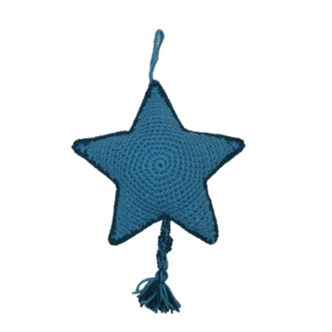 Πλεκτό διακοσμητικό μπρελόκ αστέρι μεγάλο 25 εκατοστά - αστέρι, λούτρινα, διακοσμητικά, amigurumi, δώρο γέννησης - 2