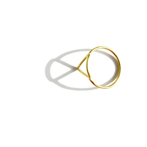 Δαχτυλίδι μίνιμαλ επίχρυσο "triangle ring" - ασήμι, επιχρυσωμένα, μικρά, σταθερά, Black Friday - 3