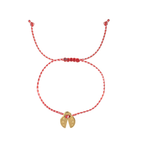 Μαρτάκι Πασχαλίτσα "Gold Ladybug" - επιχρυσωμένα, ορείχαλκος, μαρτάκια, χεριού, αυξομειούμενα - 3