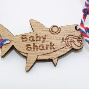 Μαρτάκι in corde baby shark - μαρτάκια, χεριού, βραχιόλι παιδικό, αυξομειούμενα - 2