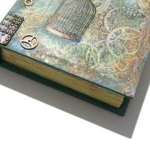 Κουτί βιβλίο steampunk - κοσμηματοθήκη, κουτιά αποθήκευσης - 2
