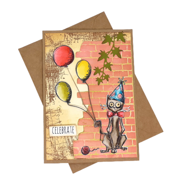 Κάρτα γενεθλίων με γατούλα - γάτα, γενέθλια, επέτειος, χιουμοριστικό
