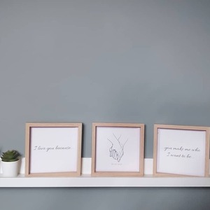 Προσωποποιημένο σέτ 3 καδράκια με ημερομηνία - Δώρο επετείου - Couple gift - πίνακες & κάδρα, δώρα επετείου, επέτειος, ζευγάρια, ξύλινα διακοσμητικά τοίχου - 4