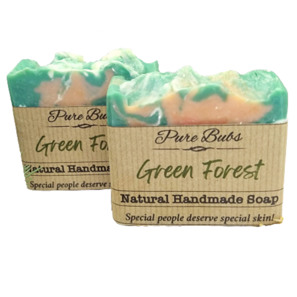 Χειροποίητο σαπούνι Green Forest με οργανικά έλαια και βούτυρα - δώρο, χειροποίητα, σαπούνια, χεριού, αρωματικό σαπούνι