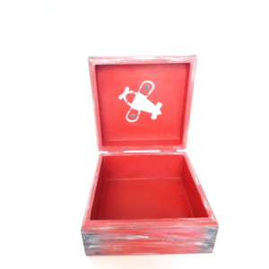 Κουτάκι mtf παιχνιδιών αγοράκι δώρο βάφτισης 14×14×7εκ. κόκκινο και μαύρο - αγόρι, κουτί, δώρα για βάπτιση, δώρα για αγόρια, ξύλινα παιχνίδια - 3