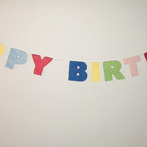 Happy Birthday μπάνερ - διακοσμητικά - 2