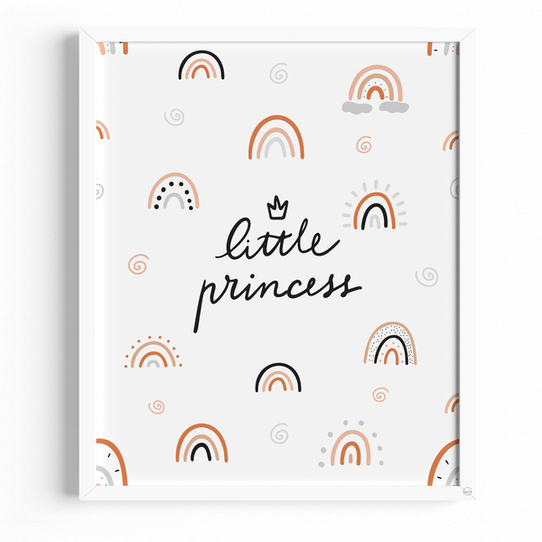 Ξύλινο παιδικό καδράκι "Μικρή Πριγκίπησσα"|Παιδικό Δωμάτιο 21x30εκ - πίνακες & κάδρα, δώρο, ζωάκια, παιδικά κάδρα