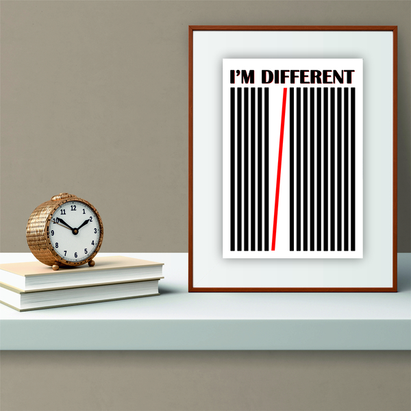 Πόστερ Για Εκτύπωση # i'm different - διακόσμηση, αφίσες - 3