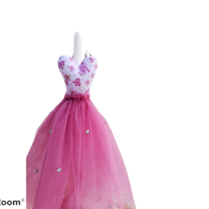 Λαμπάδα με μακρύ φόρεμα με στρας και floral μπούστο - λαμπάδες, για παιδιά, κορίτσι