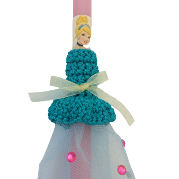 Αρωματική λαμπάδα "Blue princess" - κορίτσι, λαμπάδες, για παιδιά, για εφήβους, για μωρά - 2