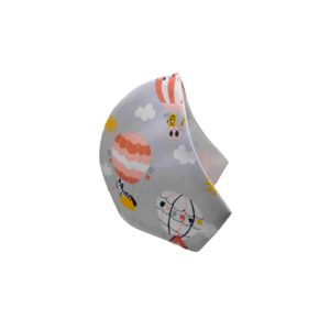 170.Μάσκα βαμβακερή-πολλαπλών χρήσεων-ψηφιακή εκτύπωση-Παιδικό Σχέδιο "Αερόστατα". - βαμβάκι, για παιδιά, σούπερ ήρωες, δερματολογικά ελεγμένη, μάσκες προσώπου - 3