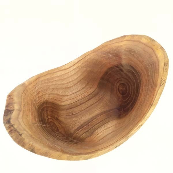 Μπολ [Natural edge] από Ξύλο Φτελιάς, στον Ξυλότορνο. [24Χ15εκ.] - ξύλο, βάζα & μπολ, σπίτι, ξύλινα διακοσμητικά - 4