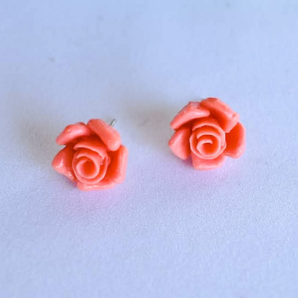 Τριανταφυλλάκια - λουλούδι, καρφωτά, μικρά, faux bijoux - 3