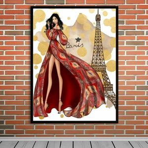 Εκτυπώσιμη αφίσα μόδας για διακόσμηση τοίχου Paris - αφίσες - 2