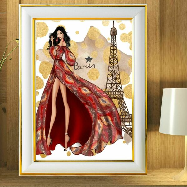 Εκτυπώσιμη αφίσα μόδας για διακόσμηση τοίχου Paris - αφίσες - 4