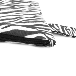 Pouch Zebra large 32cm x 23cm - ύφασμα, animal print, καλλυντικών, μικρές, φθηνές - 2