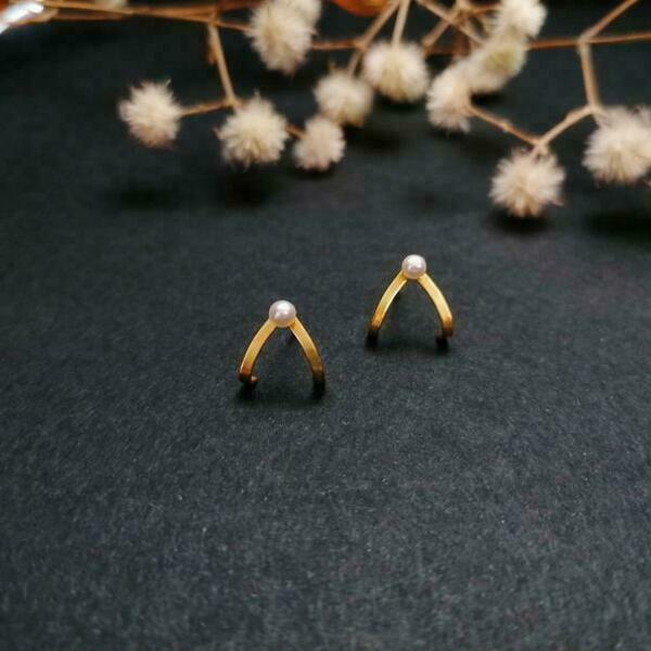 Μαργαριταρένια σκουλαρίκια καρφωτά, pearl stud earrings - ασήμι, καρφωτά, νυφικά - 4