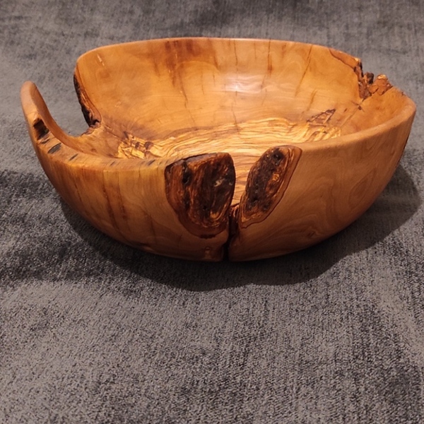 Διακοσμητικό Ξύλινο μπολ από ξύλο ελιάς - ξύλο, βάζα & μπολ - 3