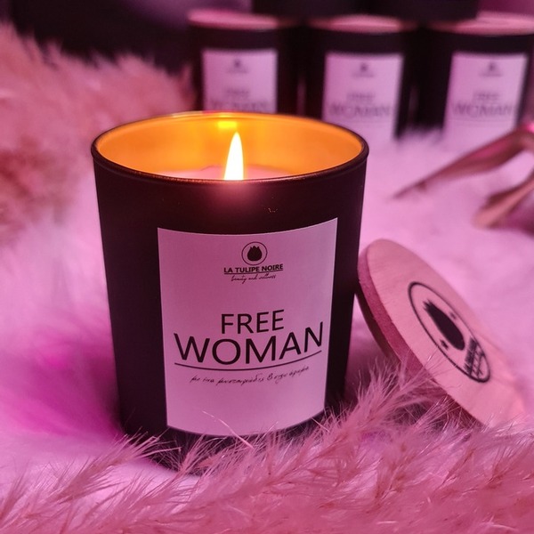 FREE WOMAN 100%Κερί Σόγιας - αρωματικά κεριά - 2
