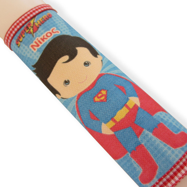 Αρωματική λαμπάδα "super ήρωας" με το όνομά του - μελαχρινός 30cm - αγόρι, λαμπάδες, για παιδιά, σούπερ ήρωες, προσωποποιημένα