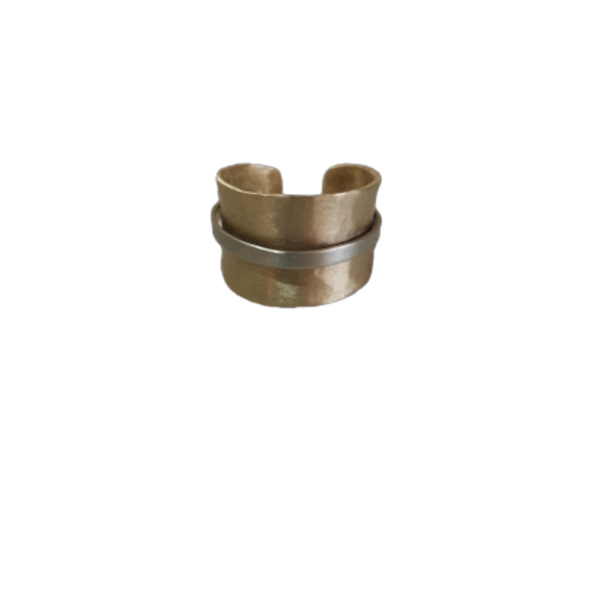 Δαχτυλίδι σφυρηλατο μεταλλο - ορείχαλκος, boho, αυξομειούμενα, φθηνά