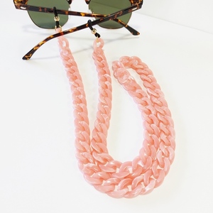 Αλυσίδα για γυαλιά ακρυλική ροζ - αλυσίδες, απαραίτητα καλοκαιρινά αξεσουάρ, μοδάτο, αλυσίδα γυαλιών - 4