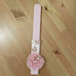 λαμπάδα πλακέ ροζ το φαινόμενο της πεταλούδας - κορίτσι, λουλουδάτο, για ενήλικες, για εφήβους - 4