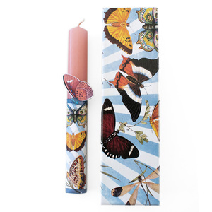 Αρωματική λαμπάδα με πεταλούδες - λαμπάδες, πεταλούδες, για παιδιά, για ενήλικες, για εφήβους - 3