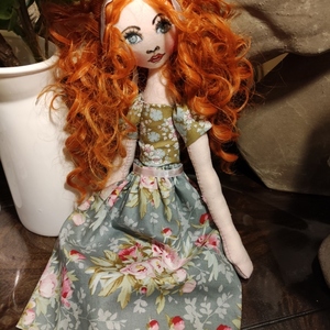 Λαμπάδα υφασμάτινη κούκλα "Rose" - κορίτσι, λαμπάδες, για παιδιά - 3