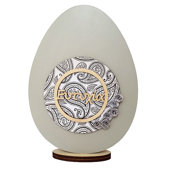 Ξύλινο Αυγό Ευτυχία Large - διακόσμηση, διακοσμητικά, πασχαλινά αυγά διακοσμητικά, για ενήλικες, για εφήβους