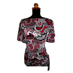 184. Μπλουζο-Φόρεμα από ελαστικό ύφασμα με Boho σχέδια & ιριδίζουσες λεπτομέρειες -Νο184 Boho. - ελαστικό, mini, boho, συνθετικό - 2
