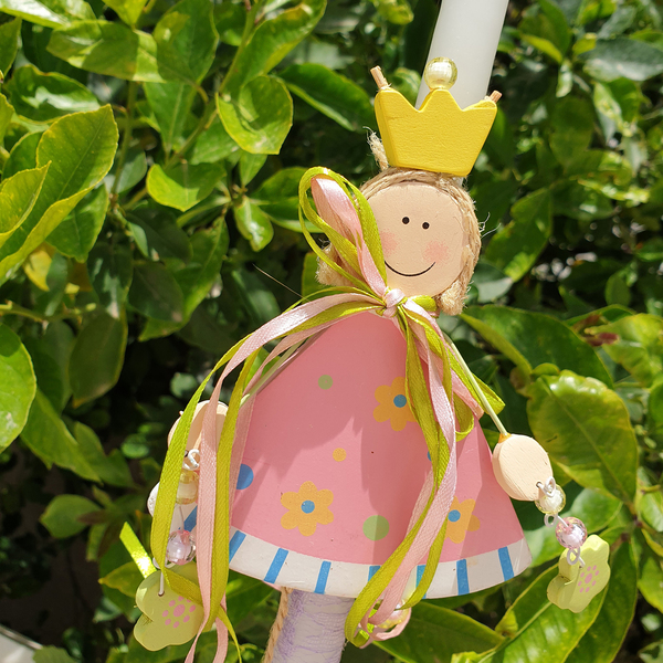 Λαμπάδα "Μικρή πριγκίπισσα" - κορίτσι, λαμπάδες, για παιδιά, πριγκίπισσες - 2