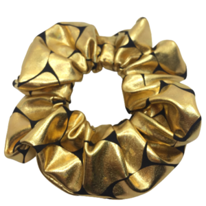 Χρυσό υφασμάτινο λαστιχάκι scrunchie - ύφασμα, χρυσό, για τα μαλλιά, δώρα για γυναίκες, λαστιχάκια μαλλιών