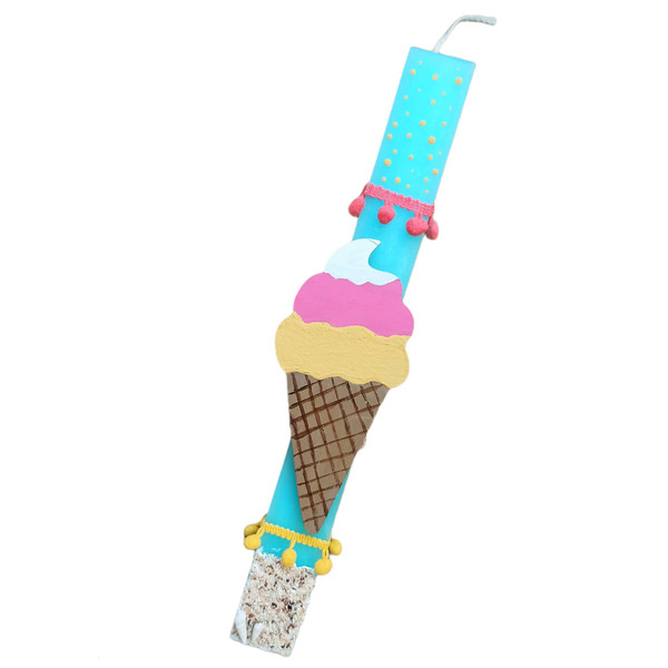 Αρωματική λαμπάδα παγωτό 30cm - κορίτσι, λαμπάδες, για παιδιά
