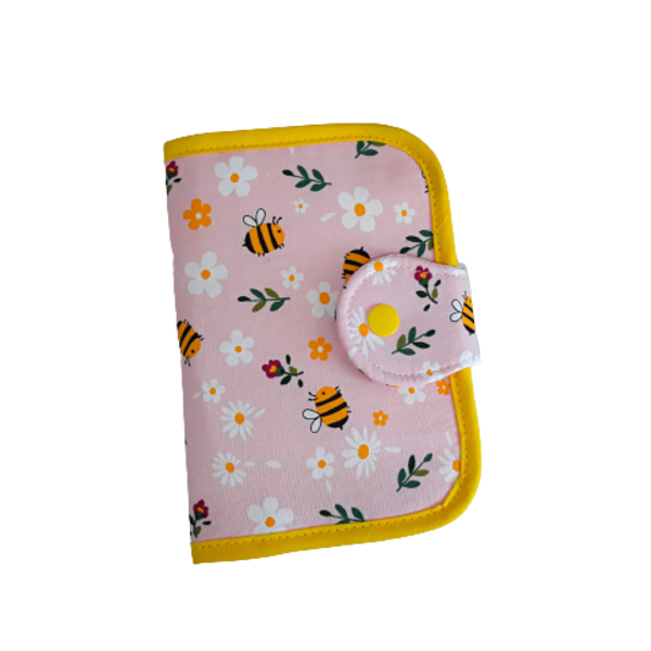 Θήκη διαβατηρίου με μελισσούλες