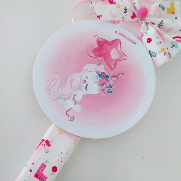Λαμπάδα για κορίτσια με θέμα baby unicorn - κορίτσι, λαμπάδες, μονόκερος, αρωματικές λαμπάδες, πασχαλινά δώρα - 2