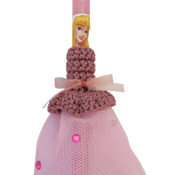 Αρωματική λαμπάδα Pink princess - κορίτσι, λαμπάδες, για παιδιά, για εφήβους, για μωρά - 2