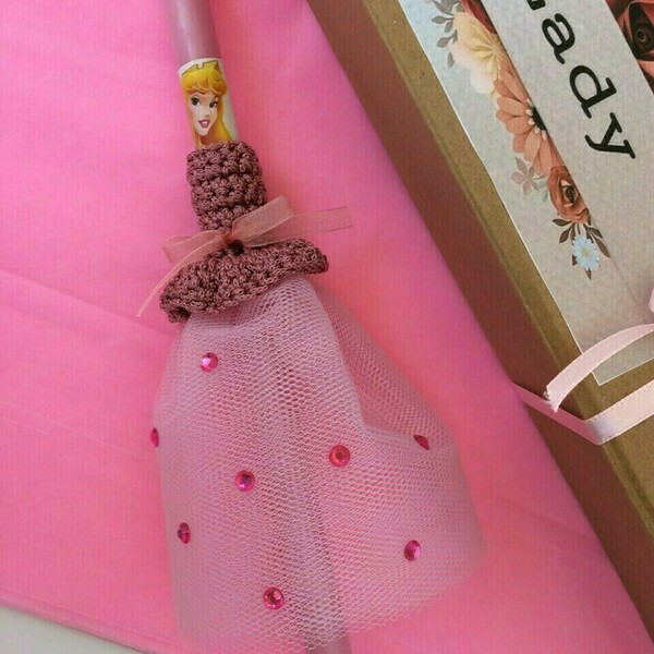 Αρωματική λαμπάδα Pink princess - κορίτσι, λαμπάδες, για παιδιά, για εφήβους, για μωρά - 3