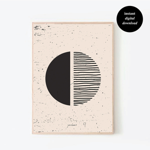 abstract circle artprint | ψηφιακό αρχείο | 21x 30cm - ιδιαίτερο, αφίσες