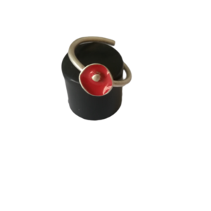 Ασημένιο δαχτυλίδι με κόκκινο χρώμα σμαλτου - ασήμι 925, βεράκια, αυξομειούμενα - 2