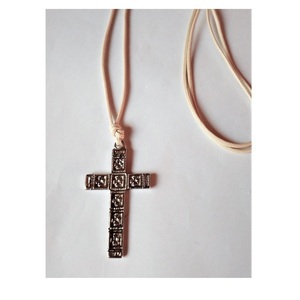 Κλασσικός μεταλλικός σταυρός, 53 εκ. - κολιέ, κορδόνια, δώρα για άντρες, σταυροί, αυξομειούμενα - 2